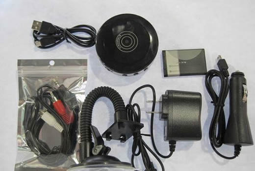 Motion Detect Vehicle Camera Mini DVR Cam+Car Charger 
