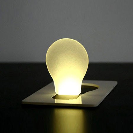 Portable LED Card Light Pocket Lamp Put In Purse Wallet