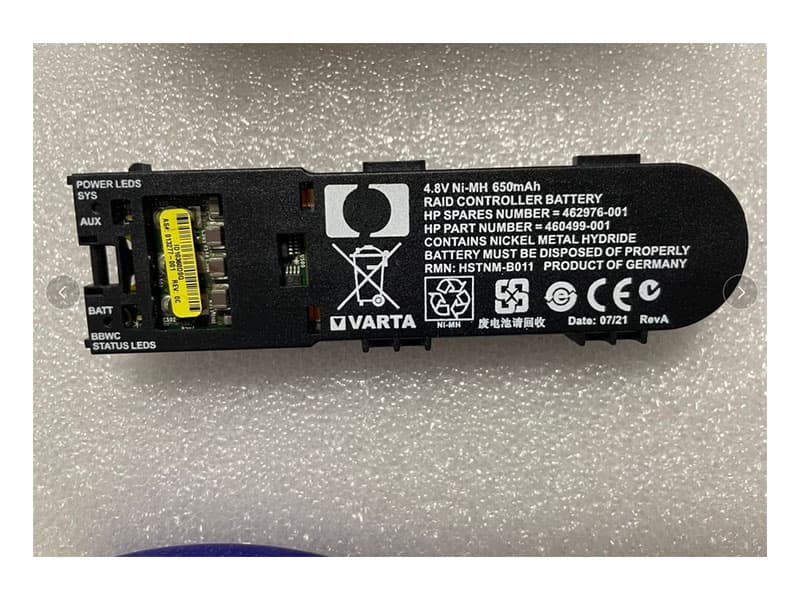 HP 462976-001 4.8V Ni-MH 650mAh RAID Controller Battery SWOLLEN TESTED 