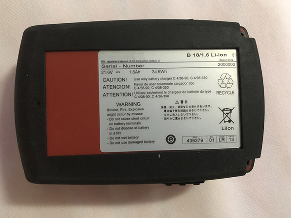 Hilti B_18/1.6 battery