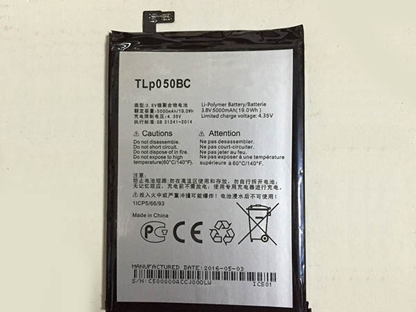 Alcatel TLp050BC battery